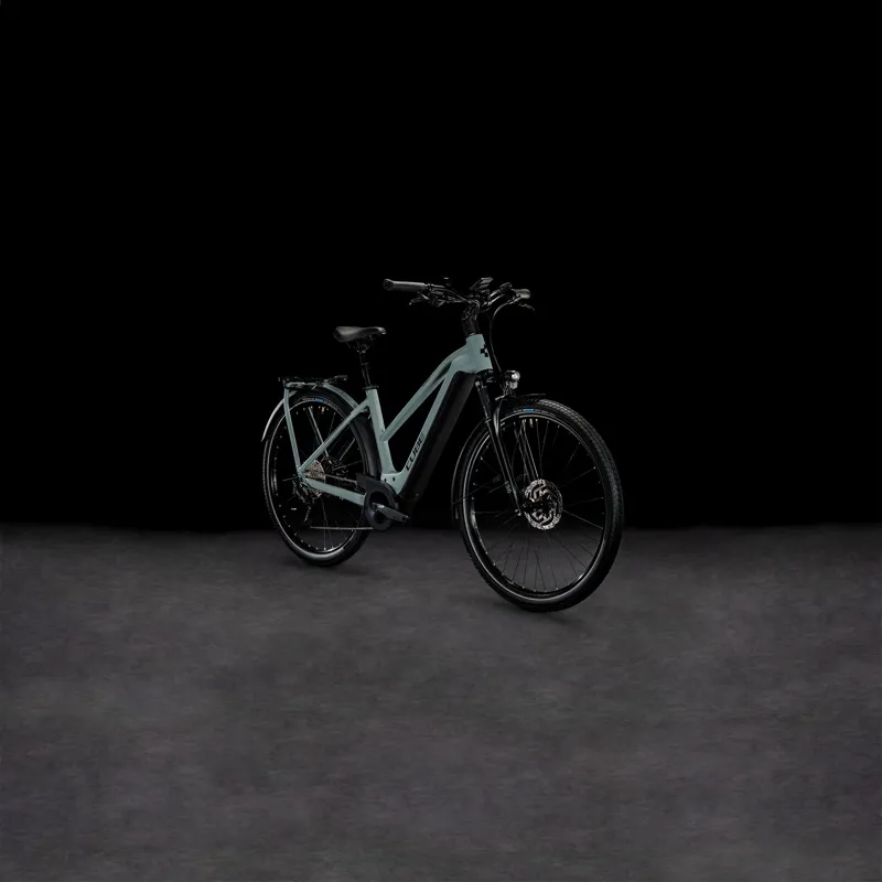 Cube Kathmandu Hybrid One 750 Electric Bike in Swamp Grey-7